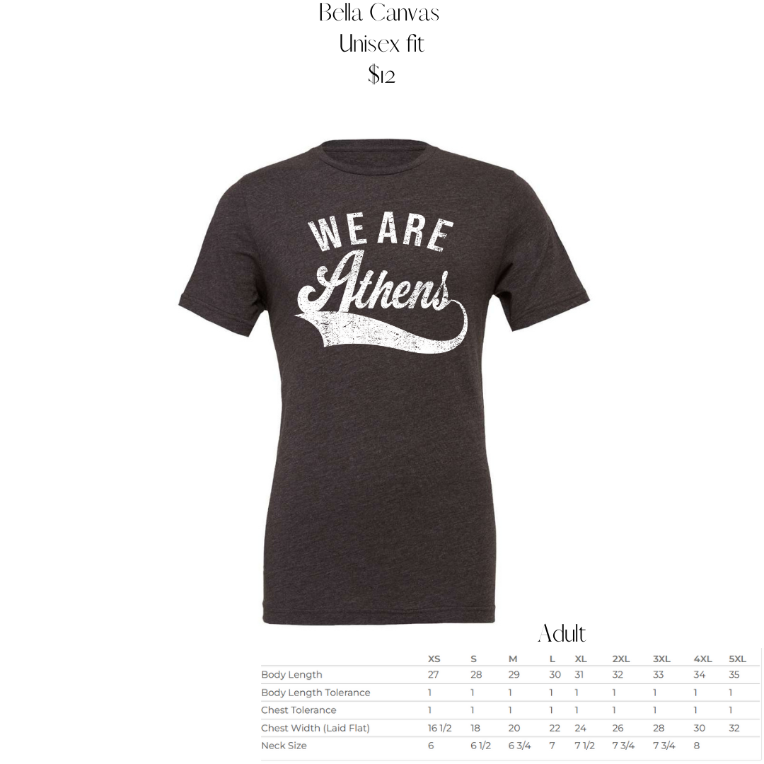 Custom Order Athens Cheer- High School Spirit wear