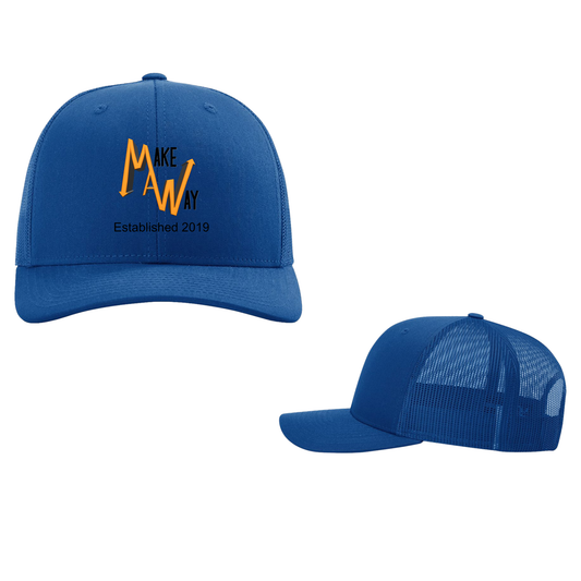 Make A Way Royal Trucker Hat