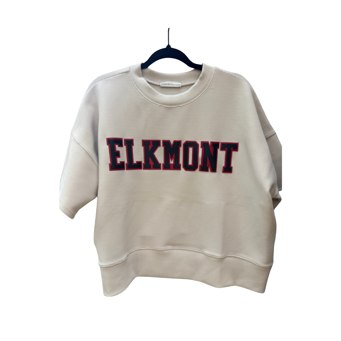Elkmont Ribbed Round Neck Waist Banded Tee shirts
