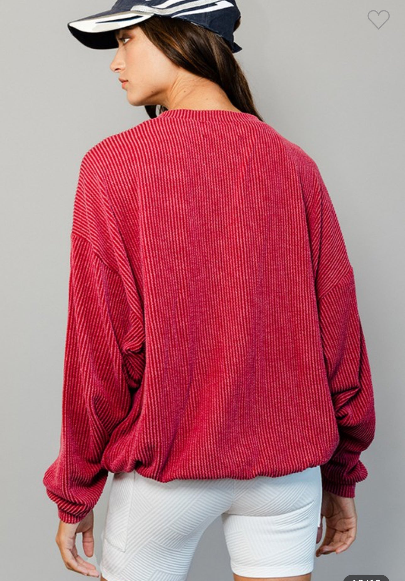 Preorder Alabama corded oversized pullover