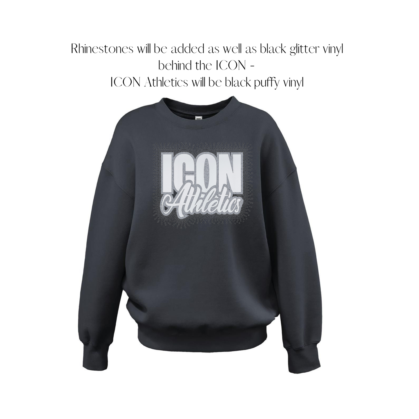 Custom Order- Icon Rhinestone Sweatshirt