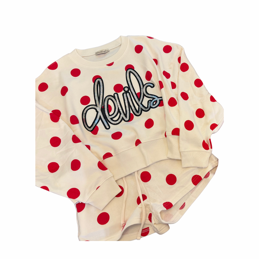 Devils Polka Dot set
