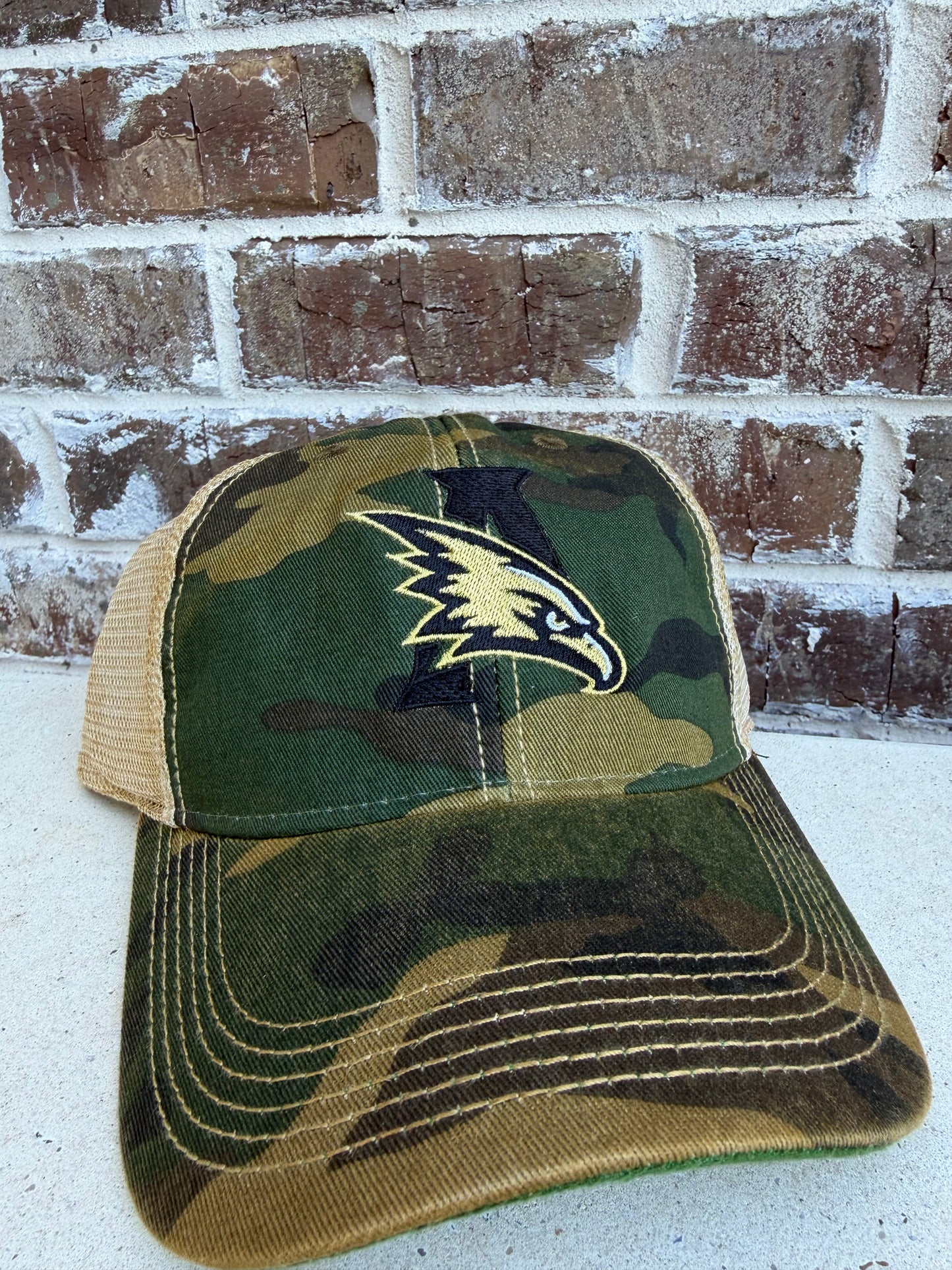 Camo Embroidered Trucker Hat