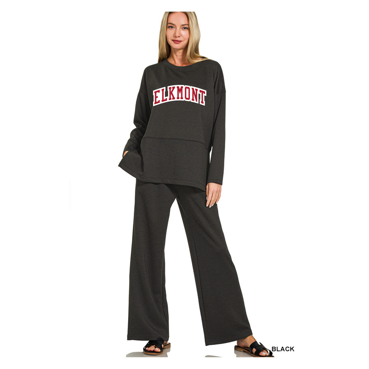 SCUBA SIDE SLIT TOP & PANTS SET - PREORDER