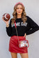 Game Day" Graphic Knit Sweater