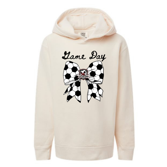 Custom Cottontown  Soccer Bow Sweatshirt