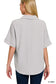 Woven Collared V-Neck Top