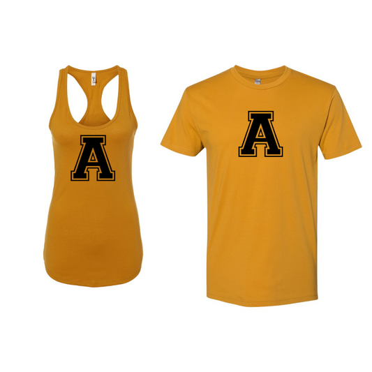 Custom Order Athens Cheer - JV - Gold A tank/tee
