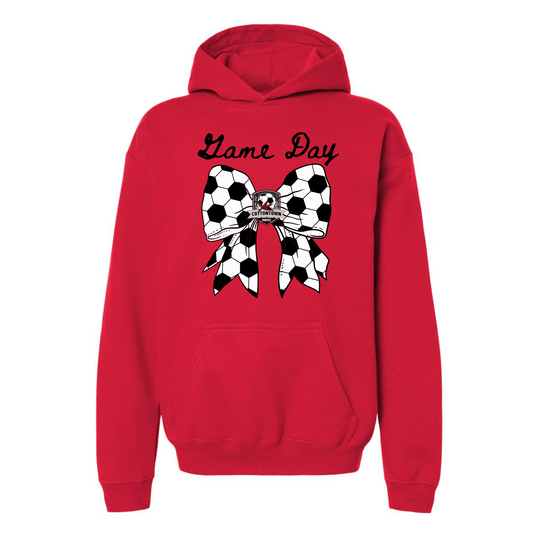 Custom Cottontown  Soccer Bow Game Day Sweatshirt