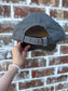 Gray Embroidered Distressed Hat