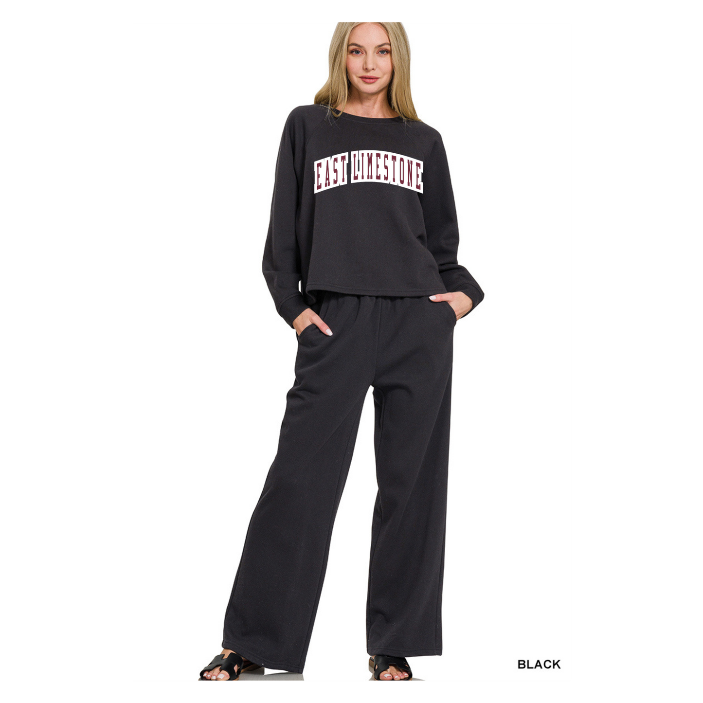 FLEECE RAGLAN SLEEVE PULLOVER & SWEATPANTS SET - PREORDER