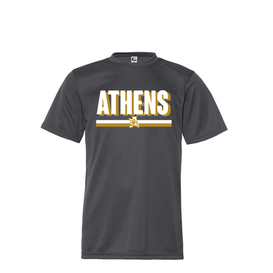 Athens Graphite Block Letter Tee #3