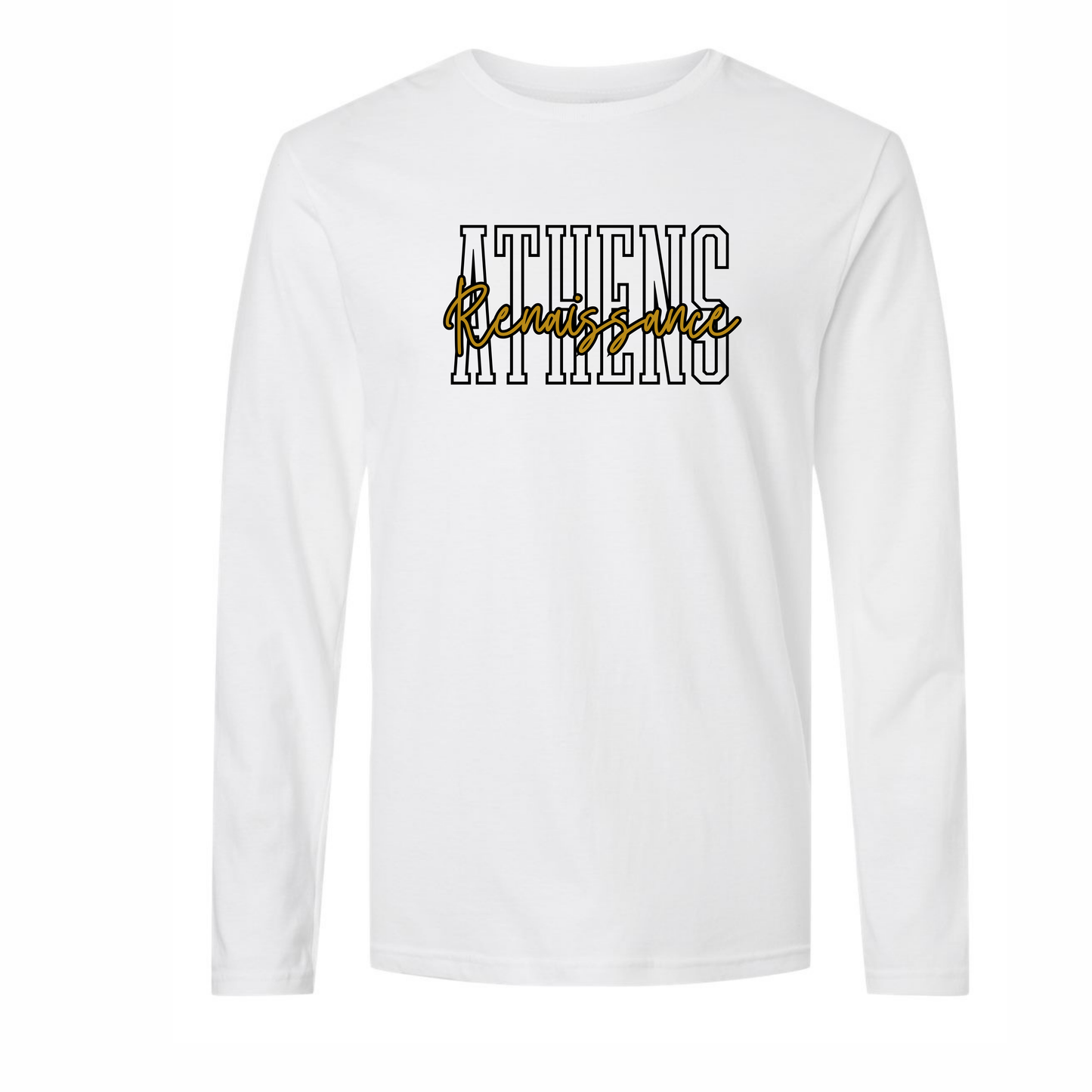 Athens Renaissance Fundraiser Long Sleeve Tee White