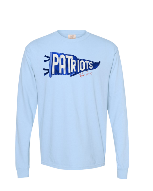 Patriots Pennant Design Long Sleeve