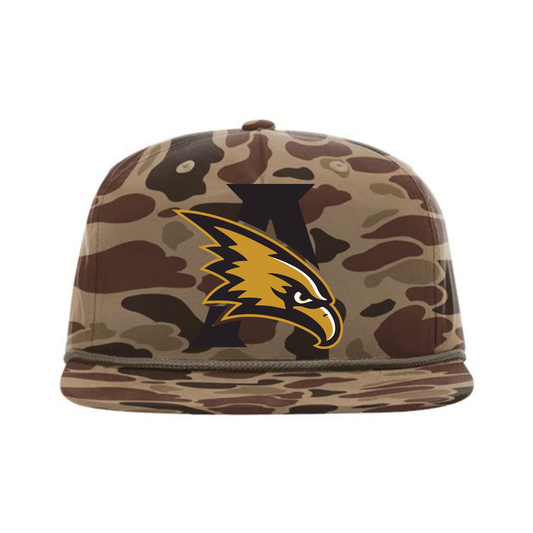 Embroidered Athens Flat Bill Duck Camo Hat
