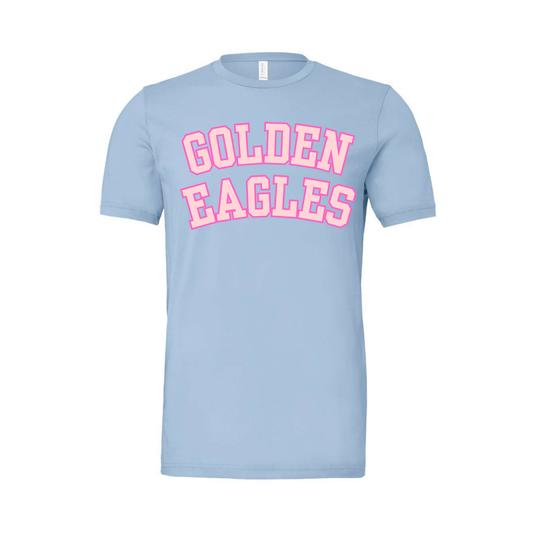 Custom Order Athens Cheer- Light Blue Golden Eagles Tee