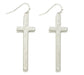 Metal Tone Cross Earrings