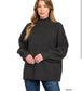 Athens Mock Neck Black sweater