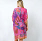 Anthropologie Inspired Kimono bright pink