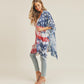 American Flag Print Kimono