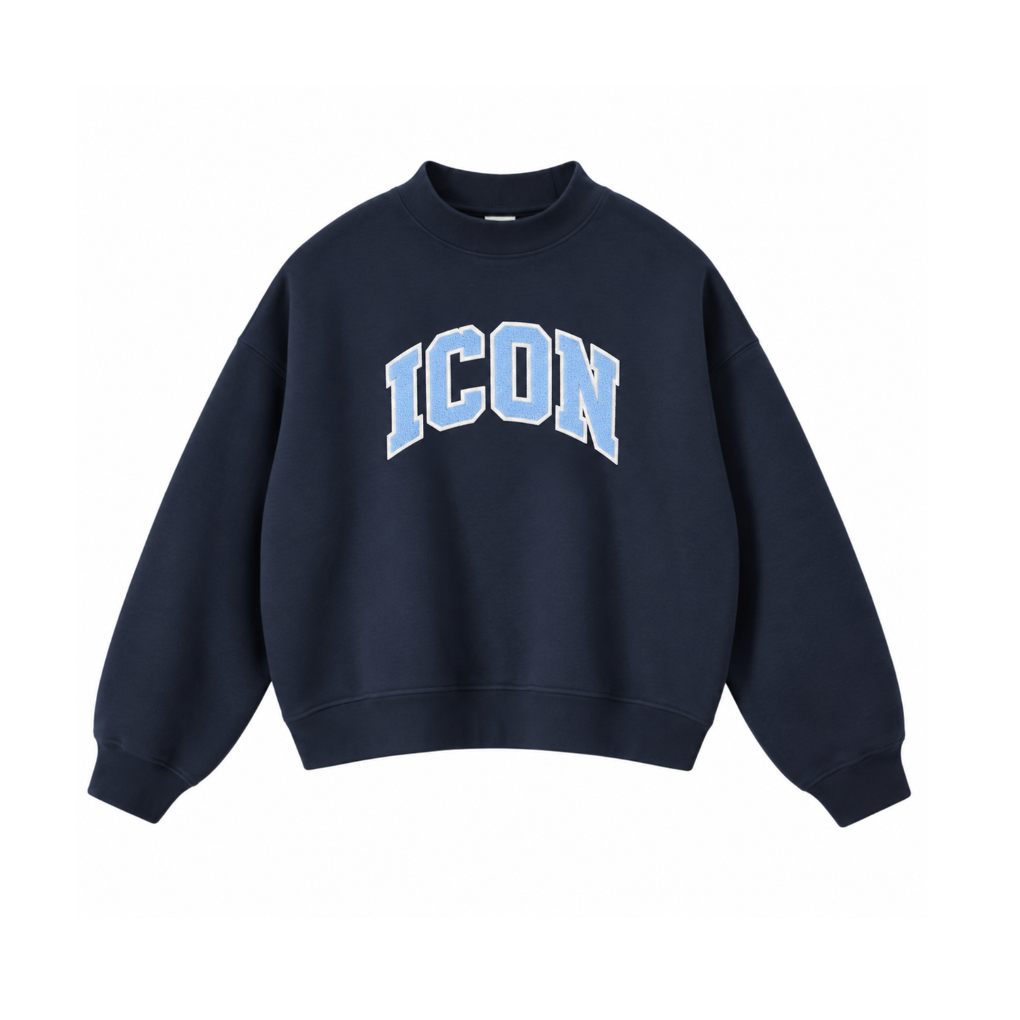 Custom Order- Icon Navy Mock neck