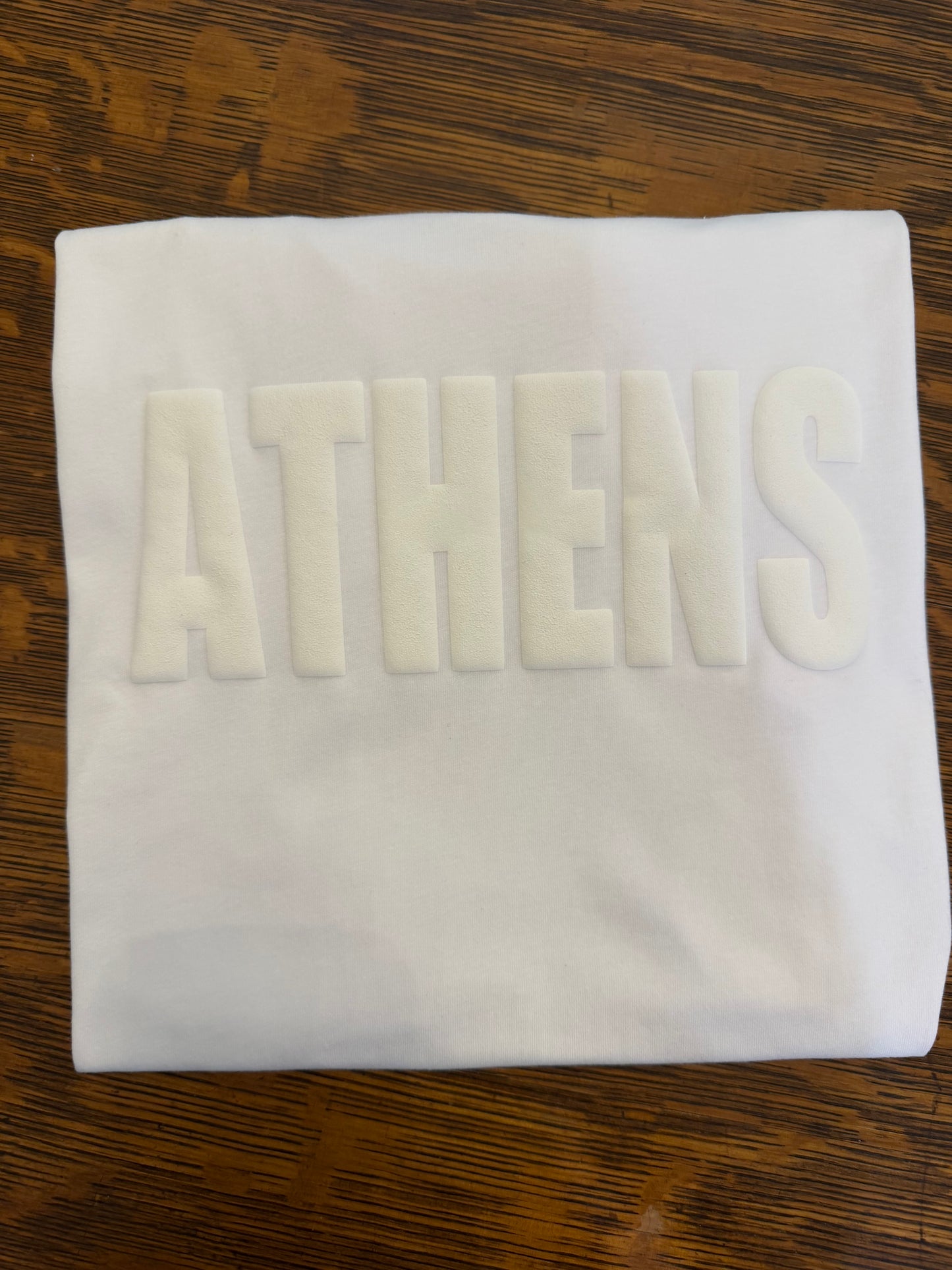 Athens White Out Puff Tee