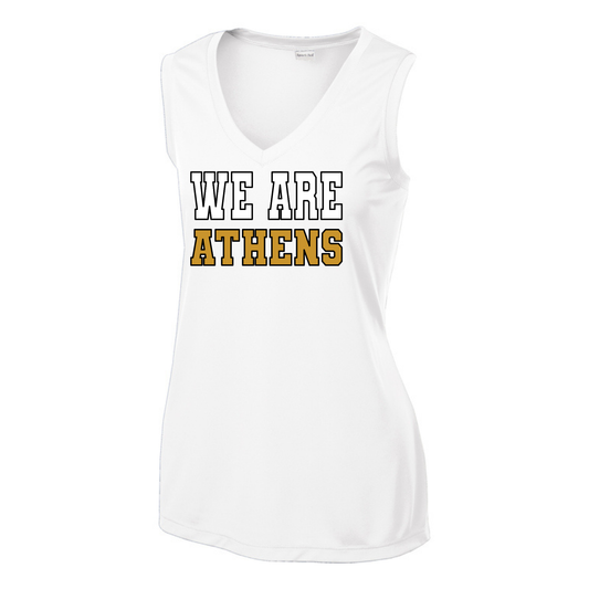 Custom Order Athens Cheer- White Dri-fit Tank