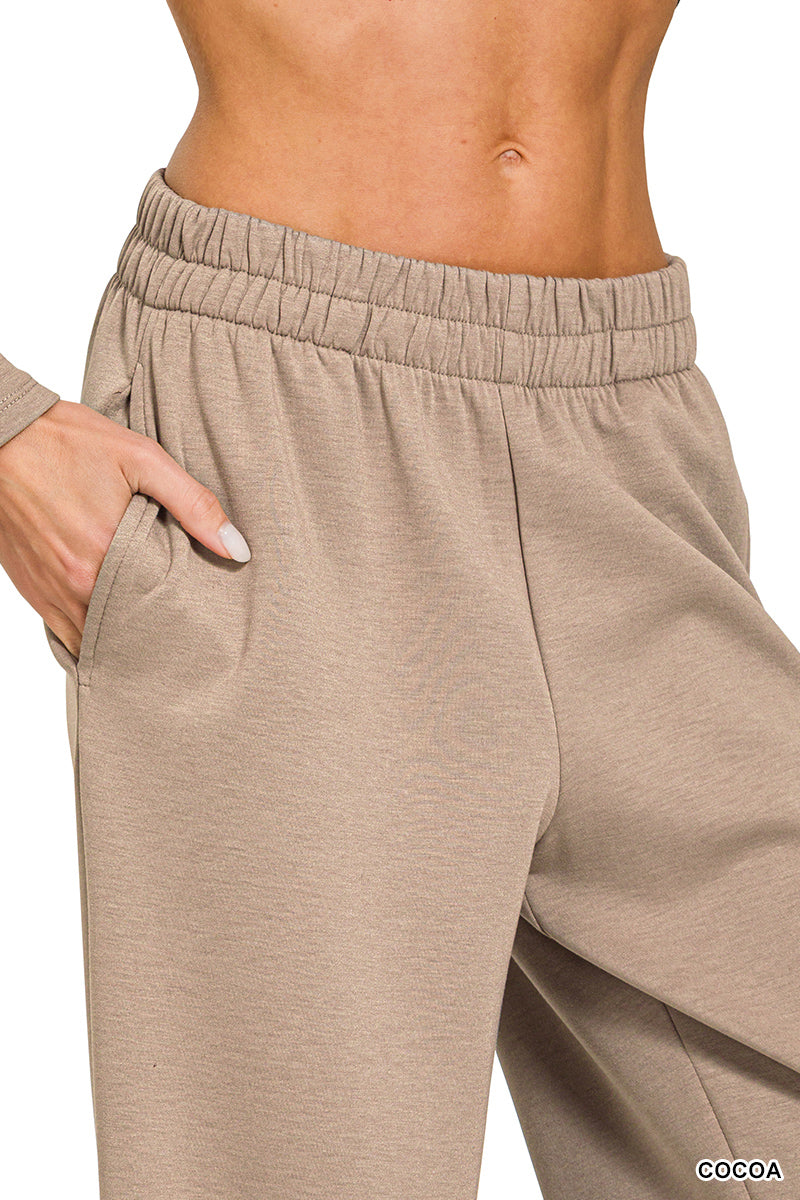 SCUBA SIDE SLIT TOP & PANTS SET - PREORDER