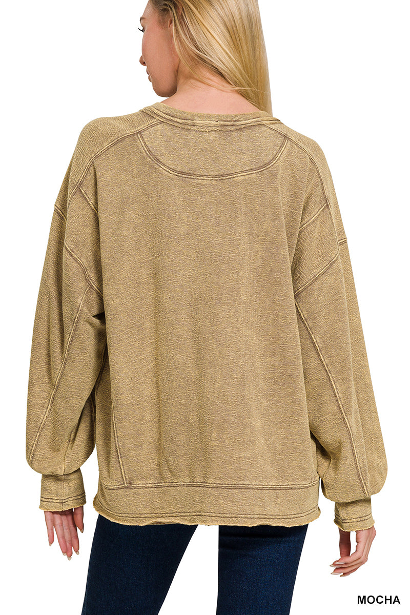 French terry dye drop shoulder pullover – Happy Threads Apparel French terry dye drop shoulder pullover – Happy Threads Apparel