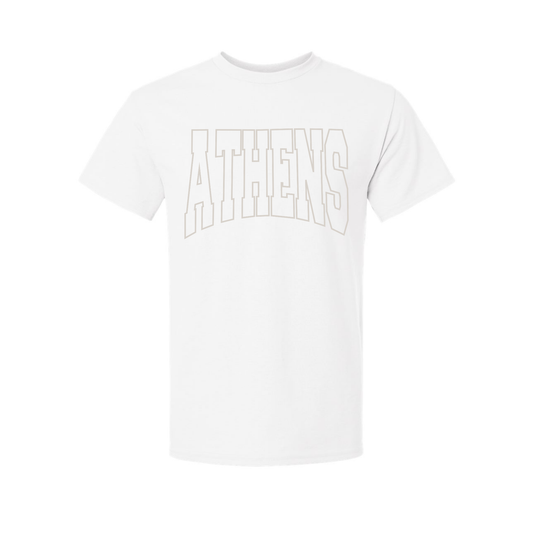 Athens White Out Tee